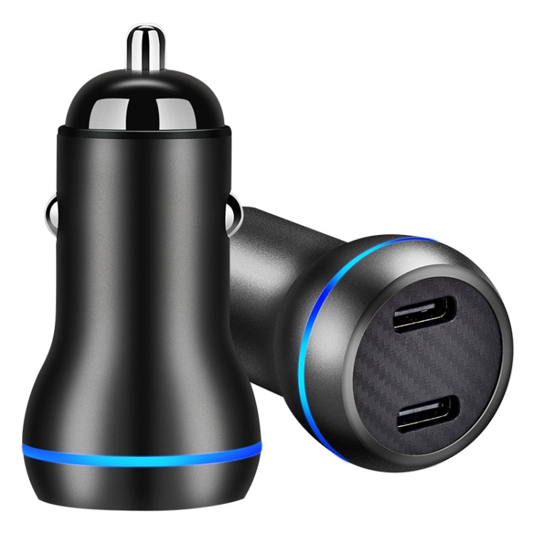 ACC-580 PD 40W Dual Type-C / USB-C Ports Fast Charging Car Charger, ACC-580