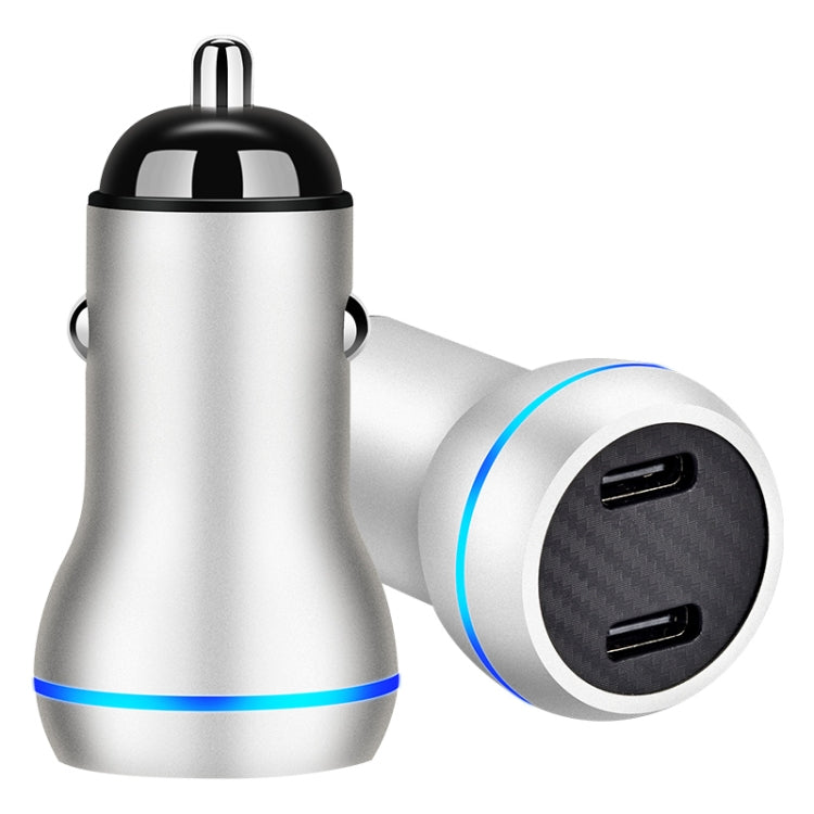 ACC-580 PD 40W Dual Type-C / USB-C Ports Fast Charging Car Charger, ACC-580