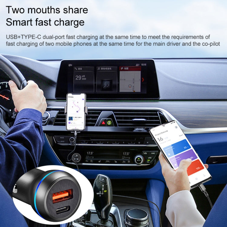ACC-581 PD 20W + QC3.0 Type-C / USB-C + USB Fast Charging Car Charger, ACC-581