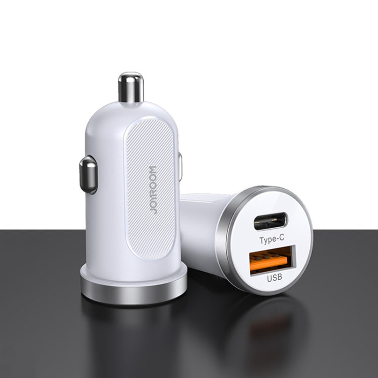 JOYROOM C-A08 30W Mini PD+QC3.0 Dual-port Smart Car Charger, C-A08