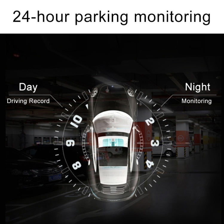 2.2 inch Car 480P Single Recording Shield Driving Recorder DVR Support Parking Monitoring / Loop Recording (Black), 2.2 inch