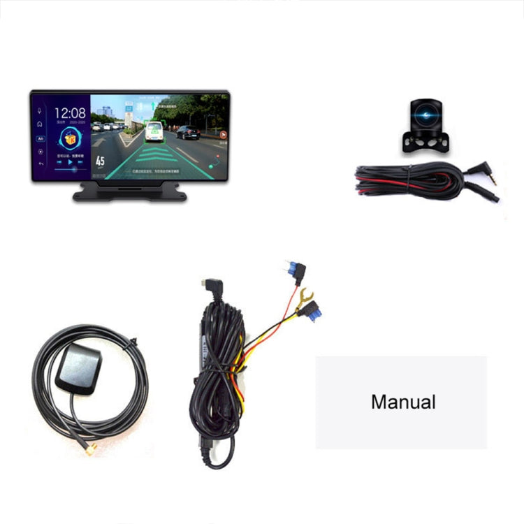 K880 Car 11 inch Widescreen 1080P 4G Center Console Driving Recorder Reversing Voice Control Android AR Navigator with Bluetooth Dongle