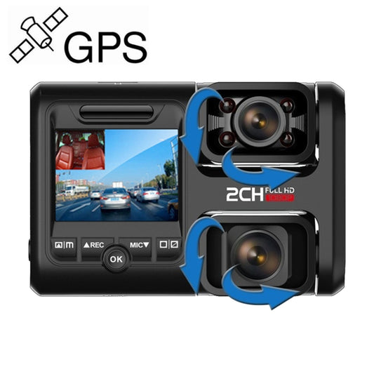 Z30 WiFi Dual-lens HD 2160P Non-light Night Vision 360-degree Panoramic Driving Recorder, GPS Version, Z30 GPS Version