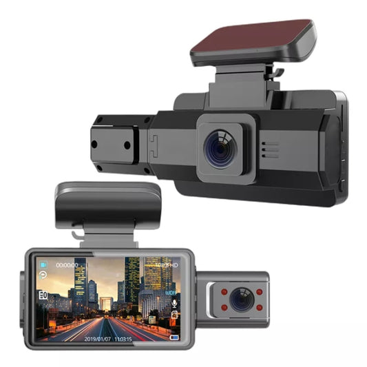 F9 Car Front and  Inner Dual Camera HD Infrared Night Vision Car Driving Recorder, Car Front and Inner