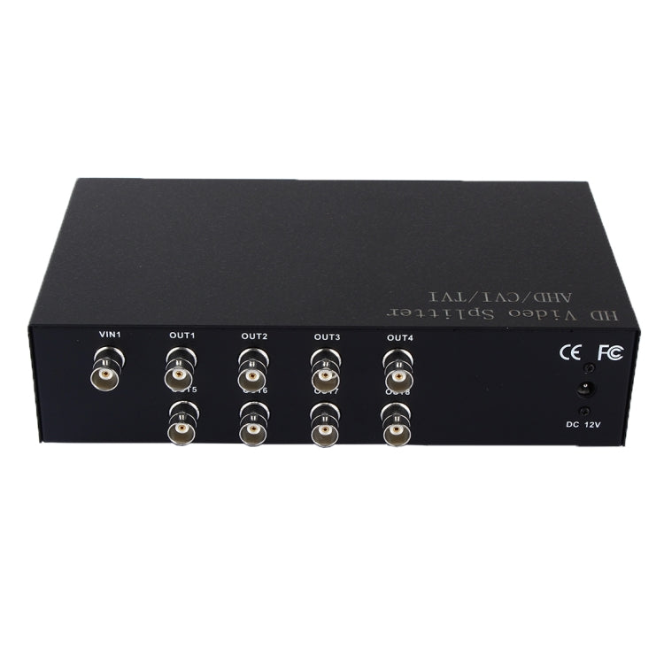 Coaxial AHD / CVI / TVI 1 into 8 Video Signal Splitter, 1 into 8