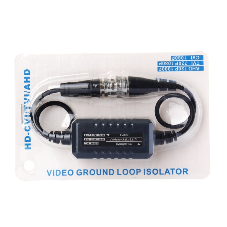 HD CVI/TVI/AHD Coaxial Ground Loop Isolator Video Balun BNC Male to Female Anti-jamming, Video Balun