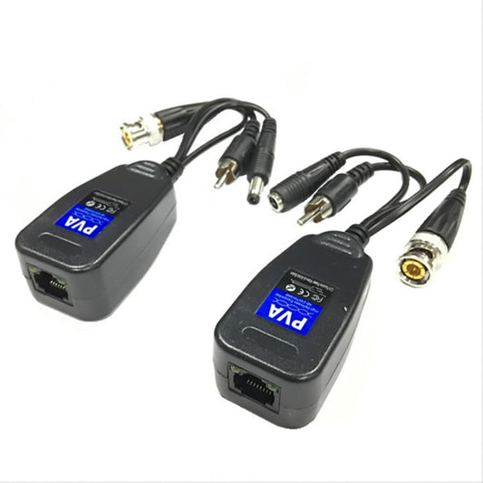 2 PCS Anpwoo 205PVA  3 in 1 Power + Video + Audio Balun HD-CVI/AHD/CVI Passive Twisted Transceiver, 205PVA Transceiver