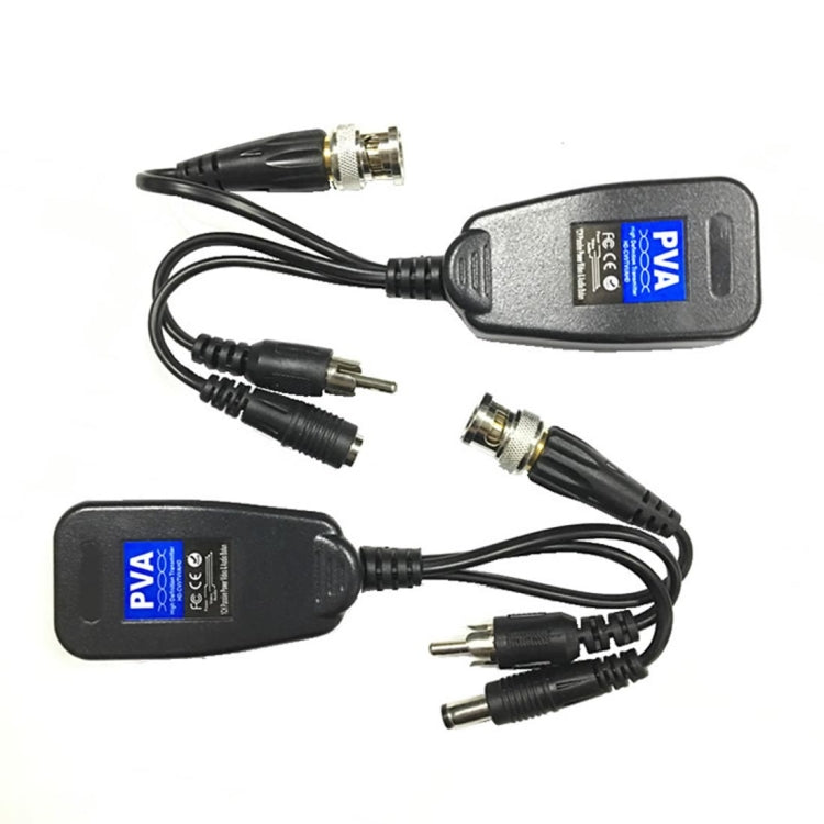 2 PCS Anpwoo 205PVA  3 in 1 Power + Video + Audio Balun HD-CVI/AHD/CVI Passive Twisted Transceiver, 205PVA Transceiver