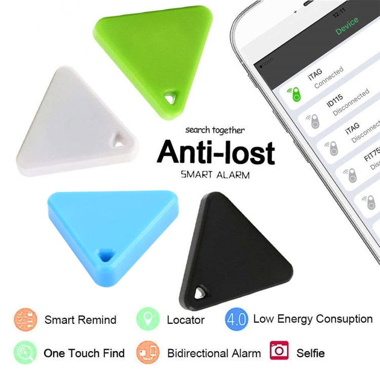 HCX003 Triangle Two-way Smart Bluetooth Anti-lost Keychain Finder, HCX003 Black, HCX003 Pink, HCX003 Green, HCX003 Blue, HCX003 White