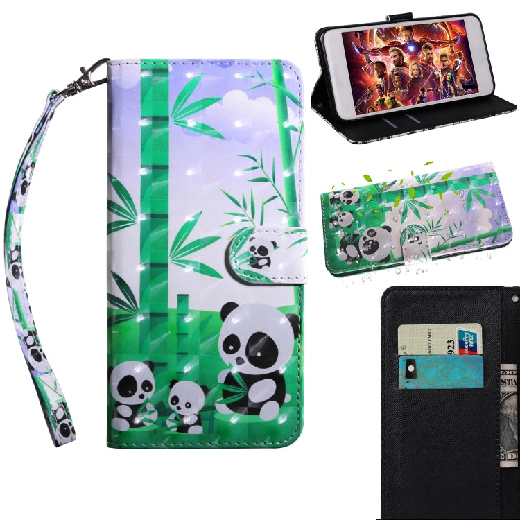 3D Painting Pattern Coloured Drawing Horizontal Flip TPU + PU Leather Case with Holder & Card Slots & Wallet, For LG Stylo 5, For LG K40, For LG V50 ThinQ