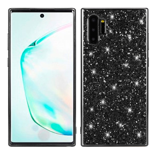 Plating Glittery Powder Shockproof TPU Case, For Galaxy Note 10+