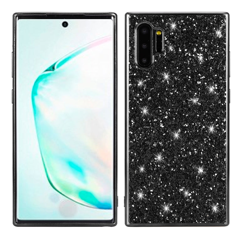 Plating Glittery Powder Shockproof TPU Case, For Galaxy Note 10+