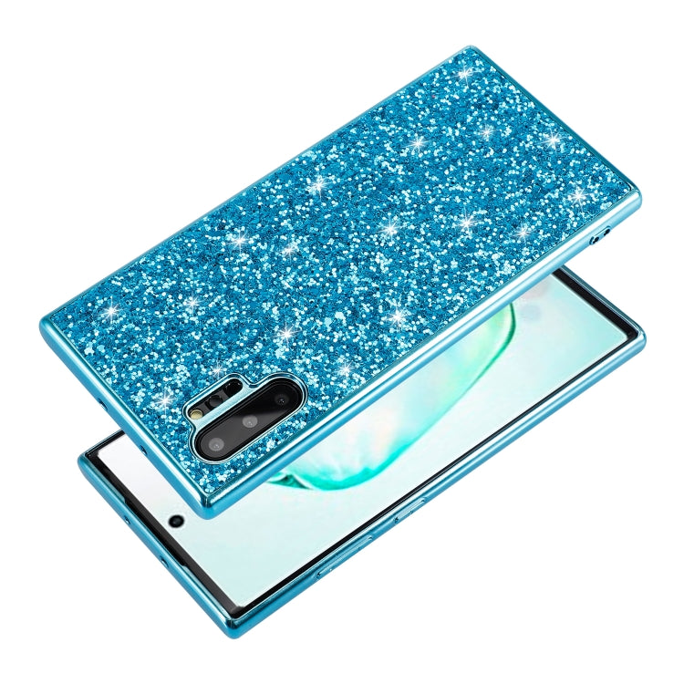 Plating Glittery Powder Shockproof TPU Case, For Galaxy Note 10+