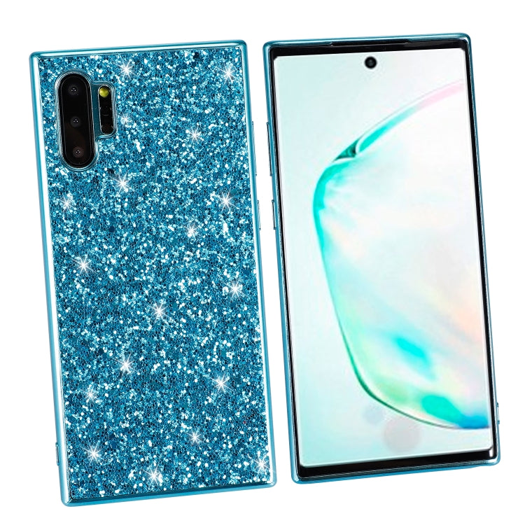 Plating Glittery Powder Shockproof TPU Case, For Galaxy Note 10+