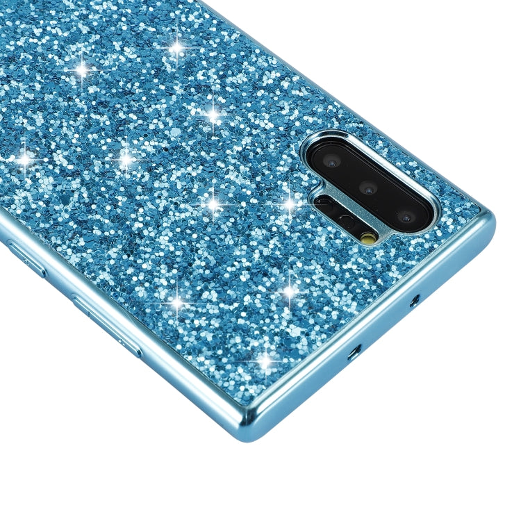 Plating Glittery Powder Shockproof TPU Case, For Galaxy Note 10+