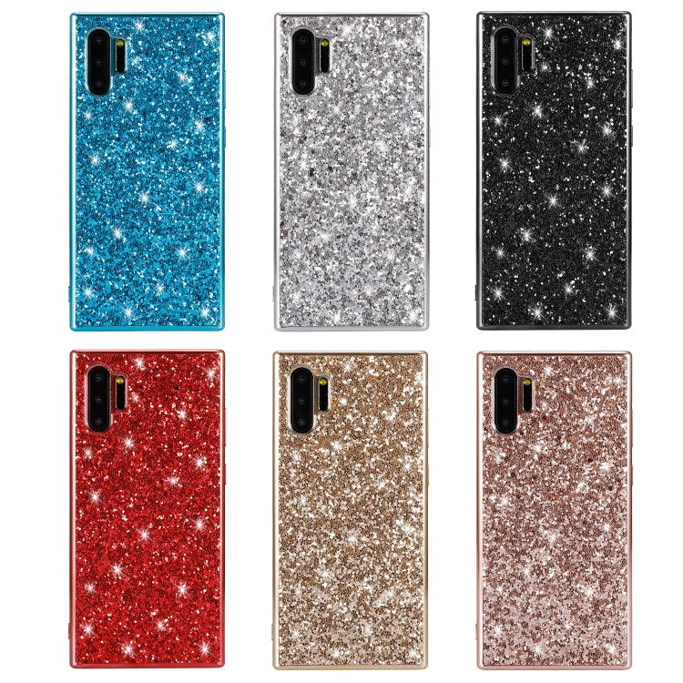 Plating Glittery Powder Shockproof TPU Case, For Galaxy Note 10+