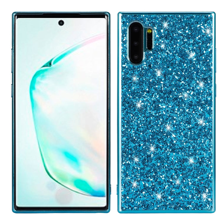 Plating Glittery Powder Shockproof TPU Case, For Galaxy Note 10+