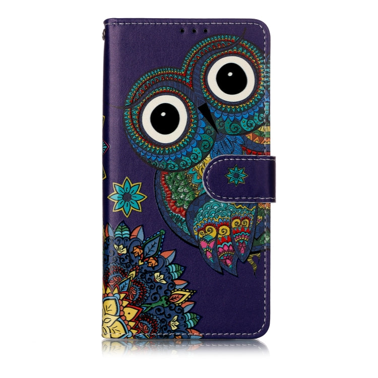 Oil Embossed Coloured Drawing Pattern Horizontal Flip PU Leather Case with Holder & Card Slots & Wallet & Photo Frame, For Huawei P30 Lite, For Xiaomi Redmi 7, For Galaxy S10 5G