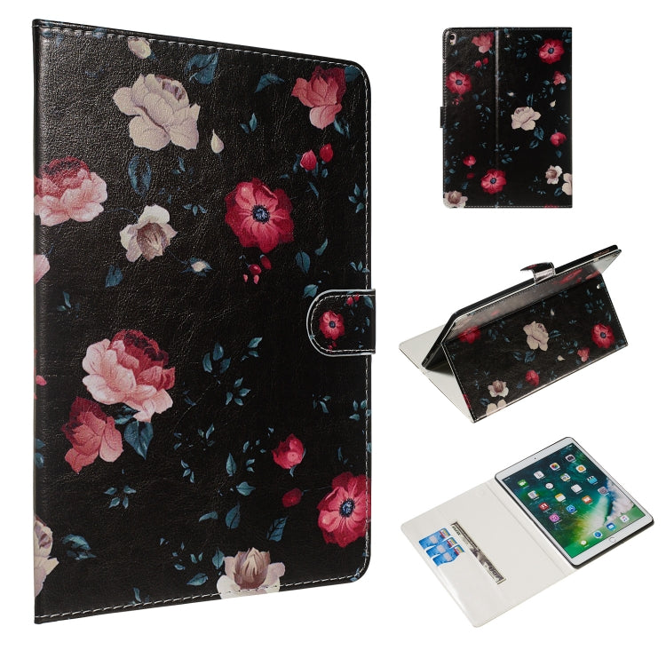 Colored Drawing Pattern Horizontal Flip PU Leather Case with Holder & Card Slots, For  iPad Air 10.5 (2019) / iPad Pro 10.5 (2017), For iPad 4 / 3 / 2, For iPad Air / Air 2 / iPad Pro 9.7 (2016) / iPad 9.7 (2017) / iPad 9.7 (2018)