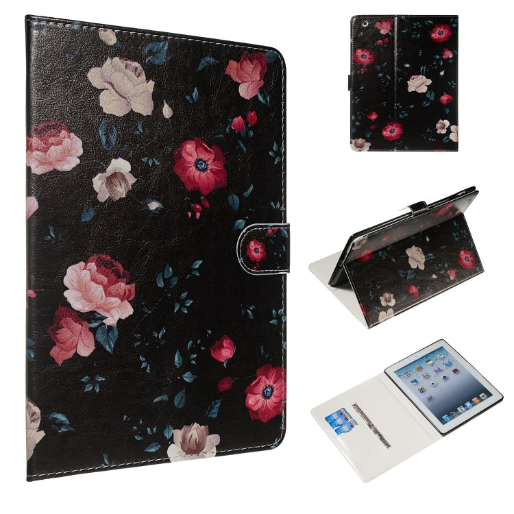 Colored Drawing Pattern Horizontal Flip PU Leather Case with Holder & Card Slots, For  iPad Air 10.5 (2019) / iPad Pro 10.5 (2017), For iPad 4 / 3 / 2, For iPad Air / Air 2 / iPad Pro 9.7 (2016) / iPad 9.7 (2017) / iPad 9.7 (2018)