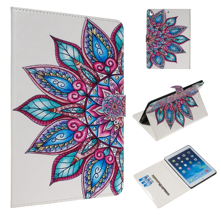 Colored Drawing Pattern Horizontal Flip PU Leather Case with Holder & Card Slots, For  iPad Air 10.5 (2019) / iPad Pro 10.5 (2017), For iPad 4 / 3 / 2, For iPad Air / Air 2 / iPad Pro 9.7 (2016) / iPad 9.7 (2017) / iPad 9.7 (2018)