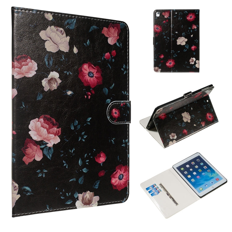 Colored Drawing Pattern Horizontal Flip PU Leather Case with Holder & Card Slots, For  iPad Air 10.5 (2019) / iPad Pro 10.5 (2017), For iPad 4 / 3 / 2, For iPad Air / Air 2 / iPad Pro 9.7 (2016) / iPad 9.7 (2017) / iPad 9.7 (2018)