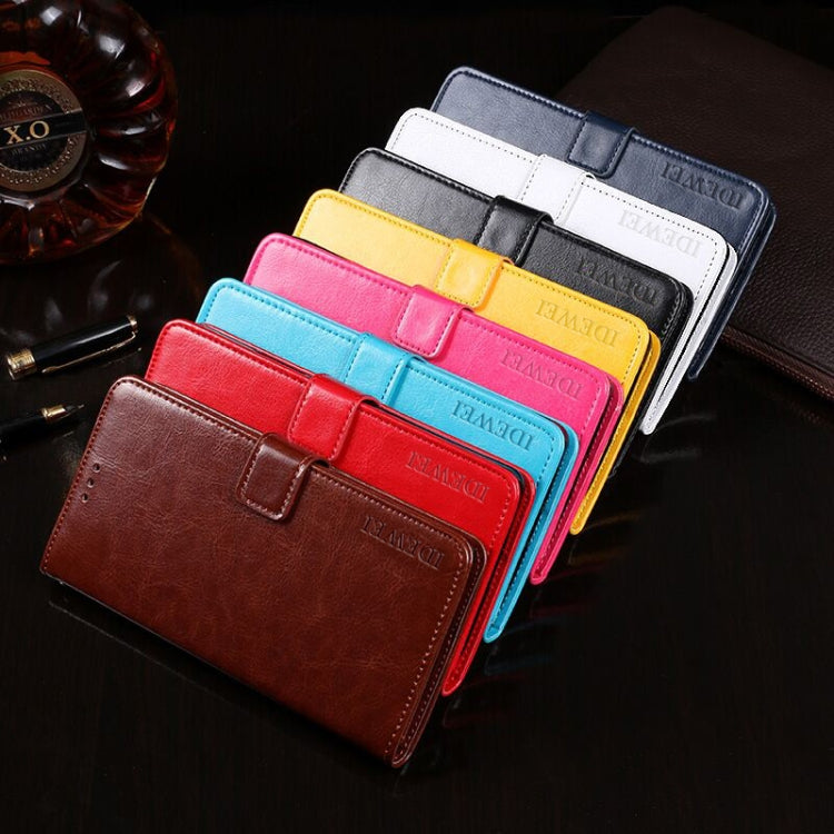 idewei Crazy Horse Texture Horizontal Flip Leather Case with Holder & Card Slots & Wallet, For Infinix Hot 10