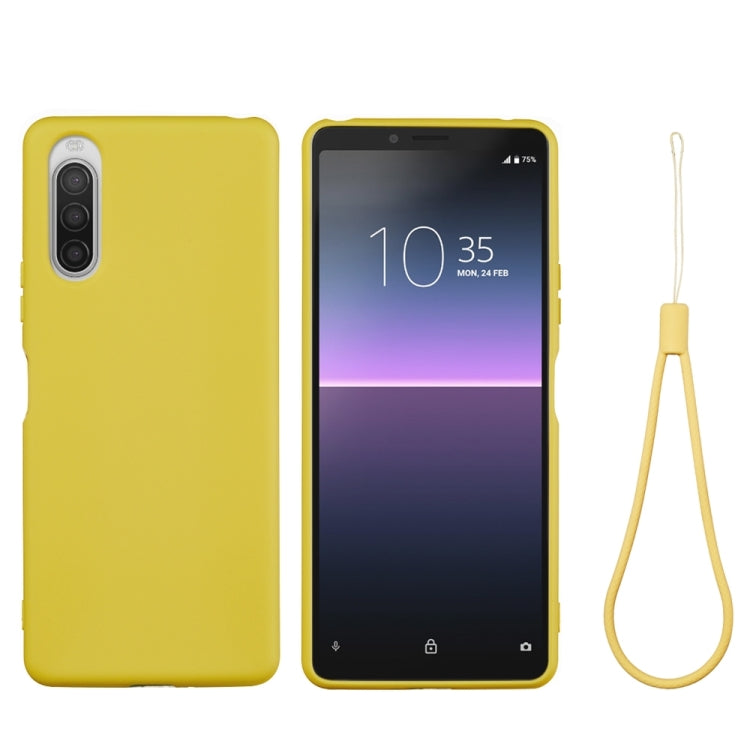 Pure Color Liquid Silicone Shockproof Full Coverage Case, For Sony Xperia 5 II