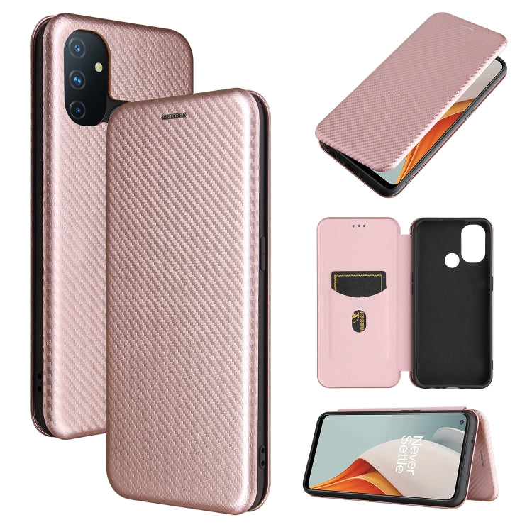 Carbon Fiber Texture Magnetic Horizontal Flip TPU + PC + PU Leather Case with Card Slot, For Motorola One 5G / Moto G 5G Plus, For Huawei Mate 40 Pro, For OnePlus Nord N10 5G, For OnePlus Nord N100