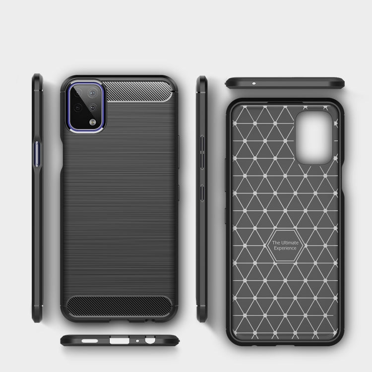 Brushed Texture Carbon Fiber TPU Case, For LG K42, For LG K52, For LG K92 5G