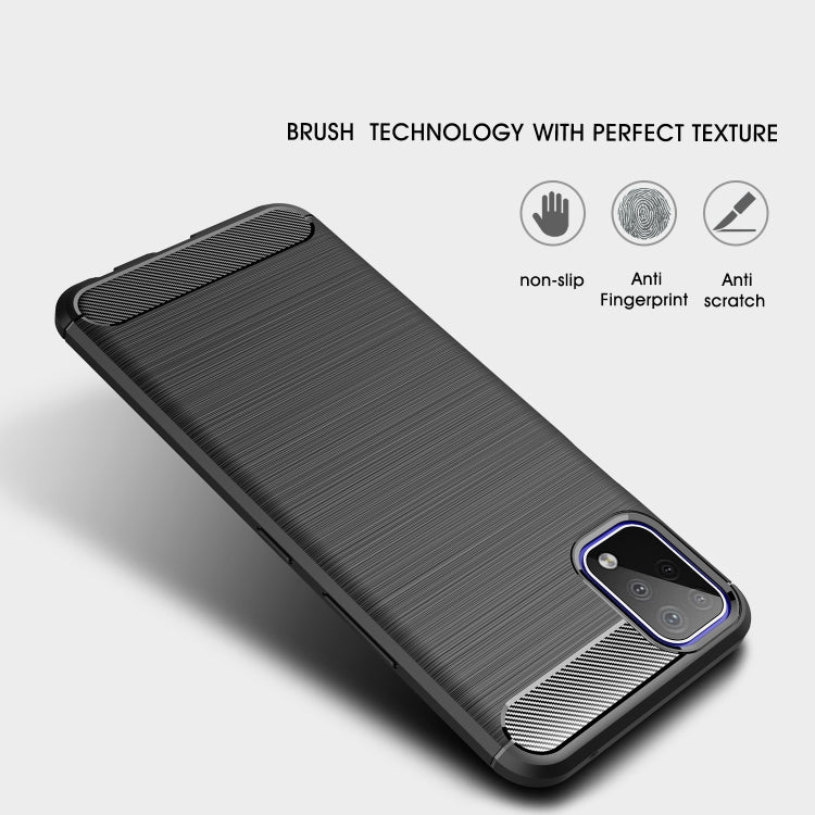 Brushed Texture Carbon Fiber TPU Case, For LG K42, For LG K52, For LG K92 5G