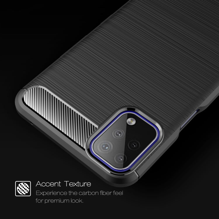 Brushed Texture Carbon Fiber TPU Case, For LG K42, For LG K52, For LG K92 5G