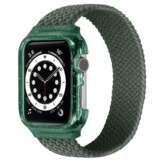 Weave Replacement Wrist Strap Watchbands with Frame For Apple Watch Series 6 & SE & 5 & 4 44mm / 3 & 2 & 1 42mm, 128mm, 135mm, 140mm, 145mm