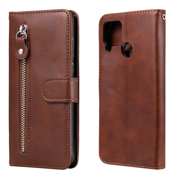 Fashion Calf Texture Zipper Horizontal Flip Leather Case with Holder & Card Slots & Wallet, For OPPO Realme C15 / C12, For OPPO Reno4 Pro 5G, For OPPO Reno4 5G, For LG K41S / K51S, For LG Velvet, For Motorola Moto G9 Play / Moto E7 Plus