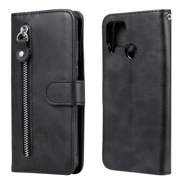 Fashion Calf Texture Zipper Horizontal Flip Leather Case with Holder & Card Slots & Wallet, For OPPO Realme C15 / C12, For OPPO Reno4 Pro 5G, For OPPO Reno4 5G, For LG K41S / K51S, For LG Velvet, For Motorola Moto G9 Play / Moto E7 Plus