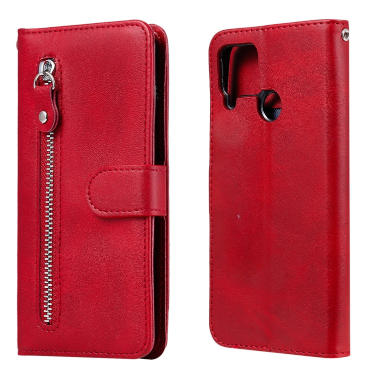 Fashion Calf Texture Zipper Horizontal Flip Leather Case with Holder & Card Slots & Wallet, For OPPO Realme C15 / C12, For OPPO Reno4 Pro 5G, For OPPO Reno4 5G, For LG K41S / K51S, For LG Velvet, For Motorola Moto G9 Play / Moto E7 Plus