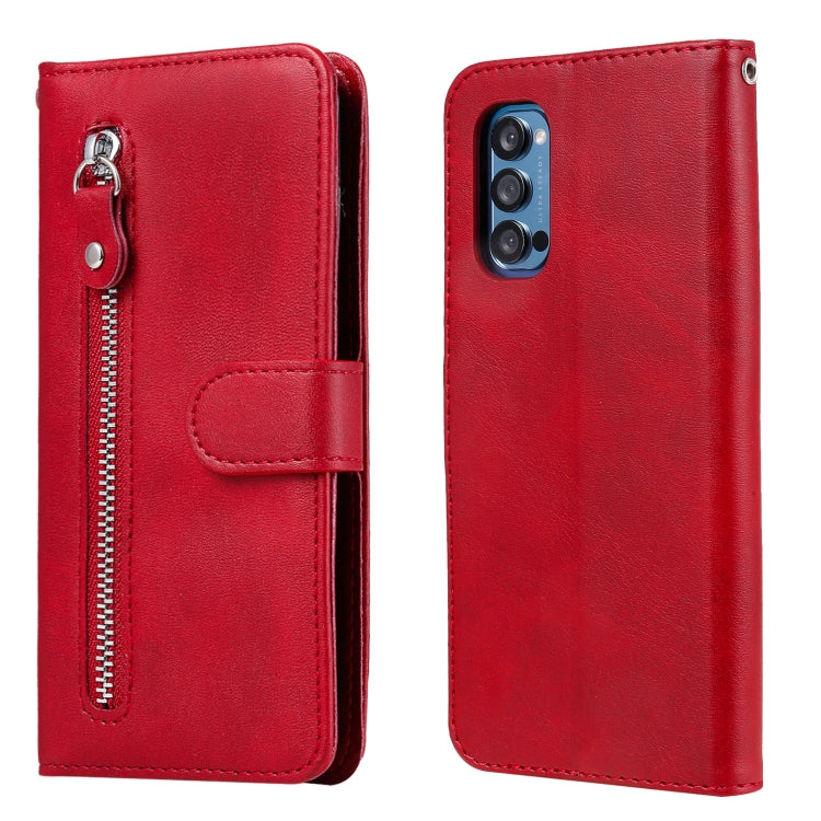 Fashion Calf Texture Zipper Horizontal Flip Leather Case with Holder & Card Slots & Wallet, For OPPO Realme C15 / C12, For OPPO Reno4 Pro 5G, For OPPO Reno4 5G, For LG K41S / K51S, For LG Velvet, For Motorola Moto G9 Play / Moto E7 Plus