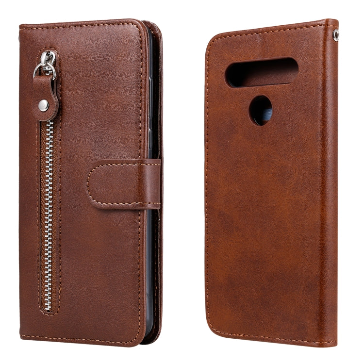 Fashion Calf Texture Zipper Horizontal Flip Leather Case with Holder & Card Slots & Wallet, For OPPO Realme C15 / C12, For OPPO Reno4 Pro 5G, For OPPO Reno4 5G, For LG K41S / K51S, For LG Velvet, For Motorola Moto G9 Play / Moto E7 Plus