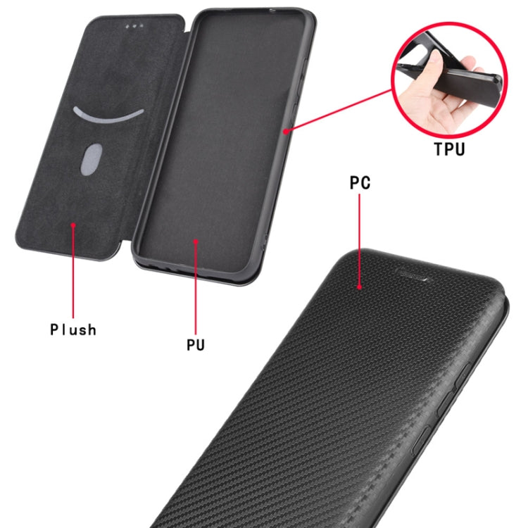 Carbon Fiber Texture Magnetic Horizontal Flip TPU + PC + PU Leather Case with Card Slot, For LG Wing 5G, For LG Wing 5G with Buckle, For OPPO A72 5G, For OPPO A15