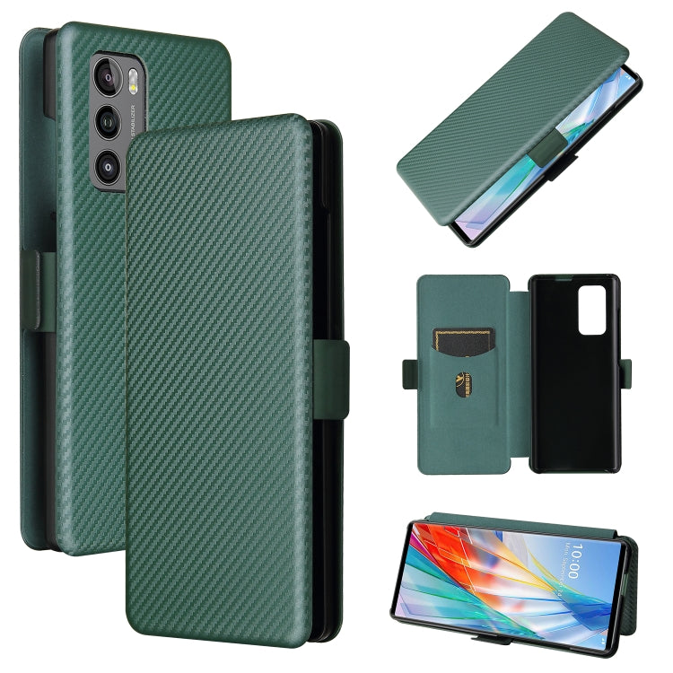 Carbon Fiber Texture Magnetic Horizontal Flip TPU + PC + PU Leather Case with Card Slot, For LG Wing 5G, For LG Wing 5G with Buckle, For OPPO A72 5G, For OPPO A15