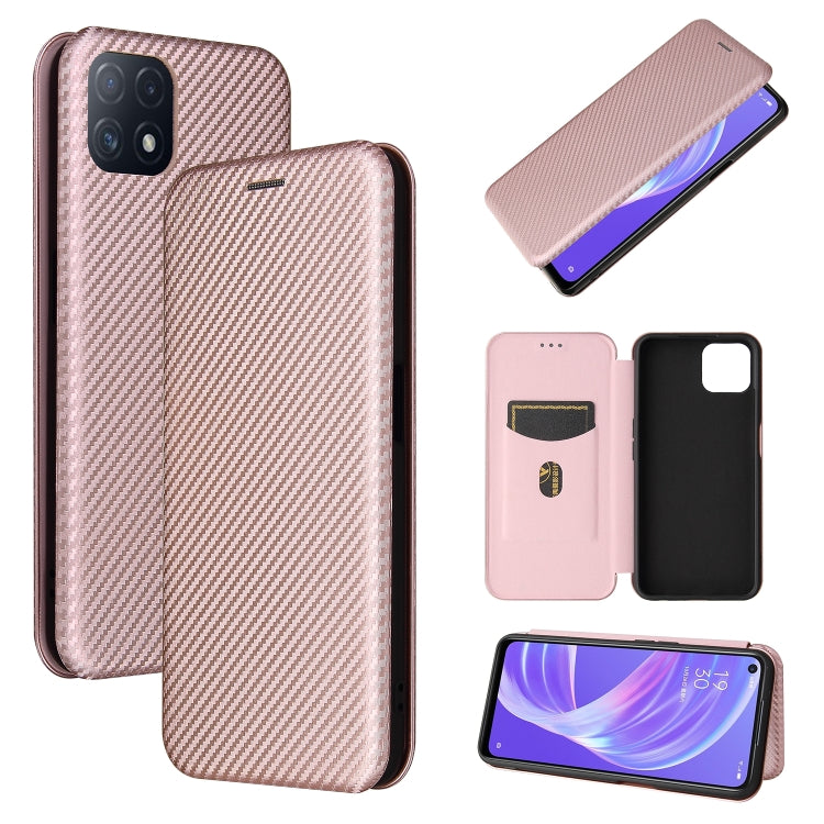 Carbon Fiber Texture Magnetic Horizontal Flip TPU + PC + PU Leather Case with Card Slot, For LG Wing 5G, For LG Wing 5G with Buckle, For OPPO A72 5G, For OPPO A15