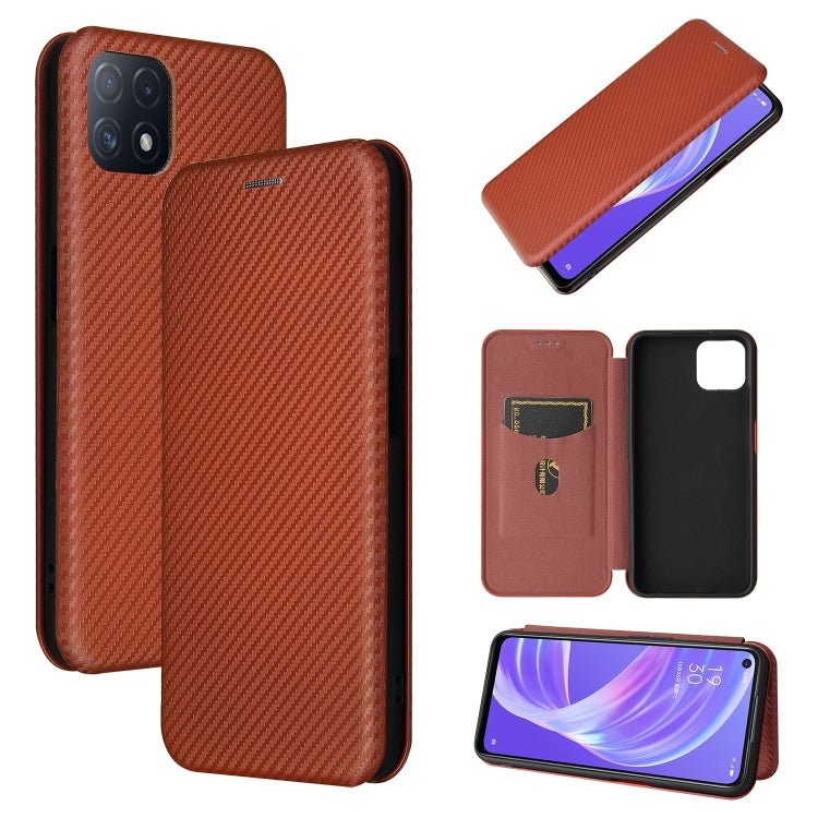 Carbon Fiber Texture Magnetic Horizontal Flip TPU + PC + PU Leather Case with Card Slot, For LG Wing 5G, For LG Wing 5G with Buckle, For OPPO A72 5G, For OPPO A15