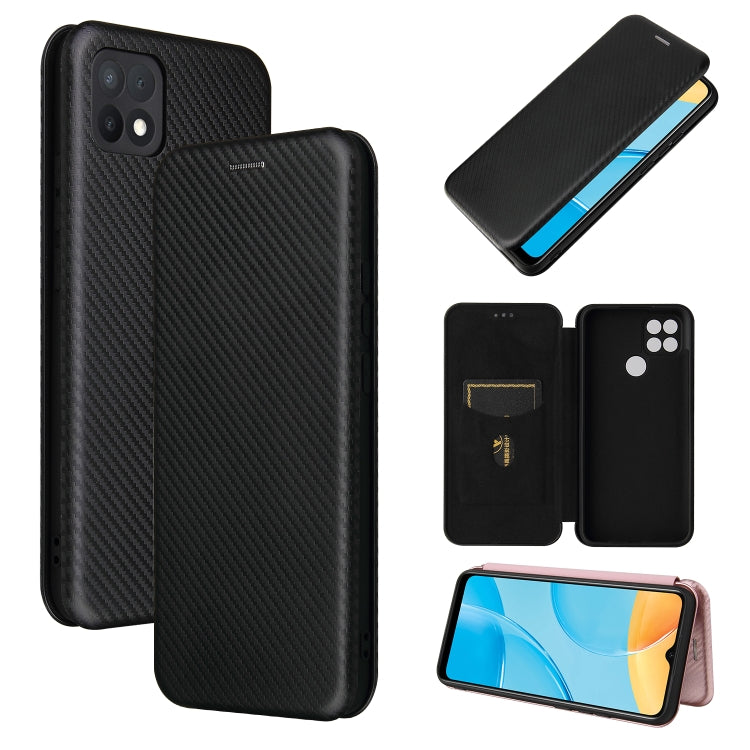 Carbon Fiber Texture Magnetic Horizontal Flip TPU + PC + PU Leather Case with Card Slot, For LG Wing 5G, For LG Wing 5G with Buckle, For OPPO A72 5G, For OPPO A15