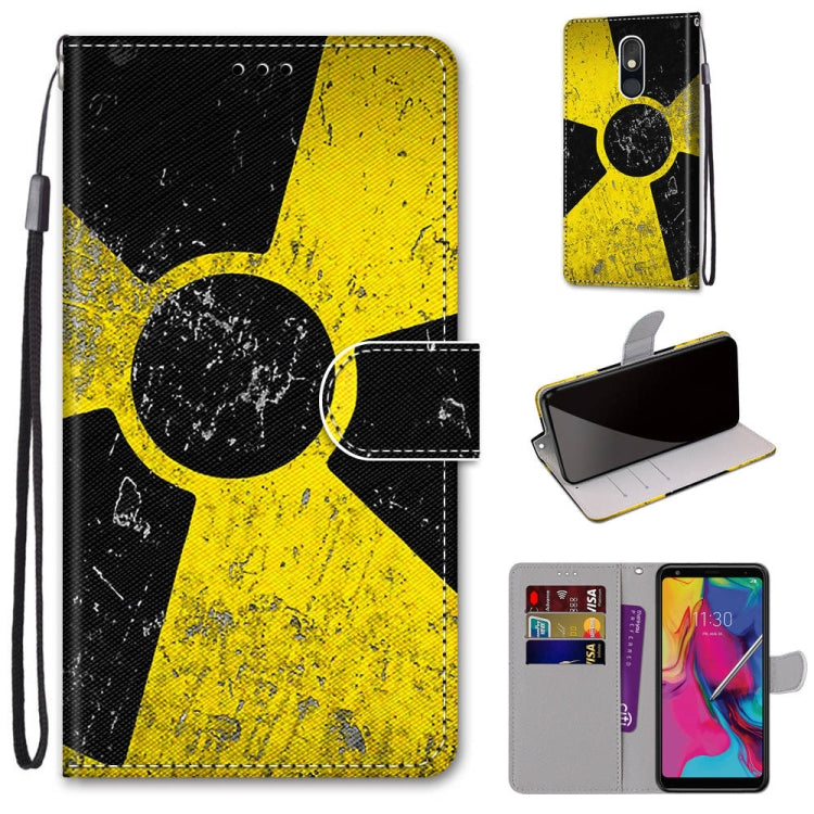 Coloured Drawing Cross Texture Horizontal Flip PU Leather Case with Holder & Card Slots & Wallet & Lanyard, For LG Stylo 5