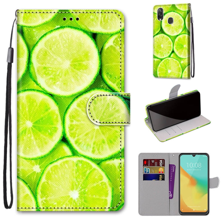 Coloured Drawing Cross Texture Horizontal Flip PU Leather Case with Holder & Card Slots & Wallet & Lanyard, For ZTE Blade V10 Vita