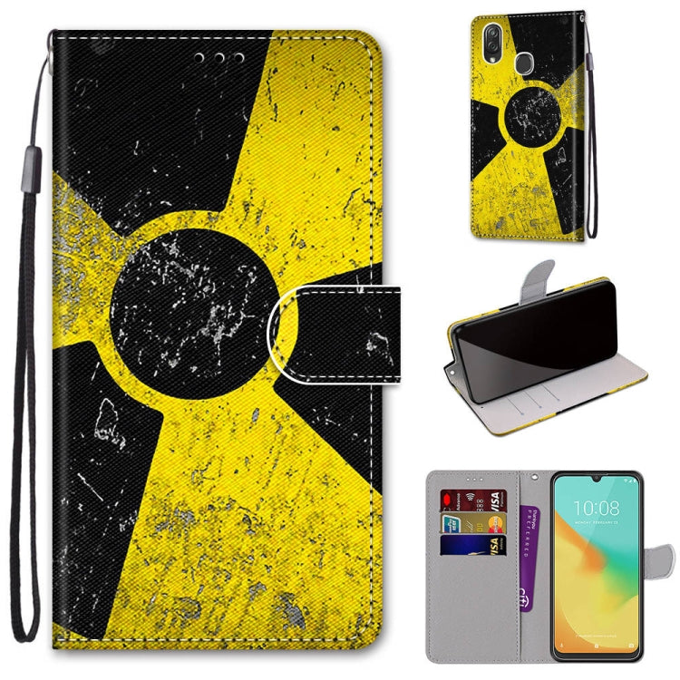 Coloured Drawing Cross Texture Horizontal Flip PU Leather Case with Holder & Card Slots & Wallet & Lanyard, For ZTE Blade V10 Vita