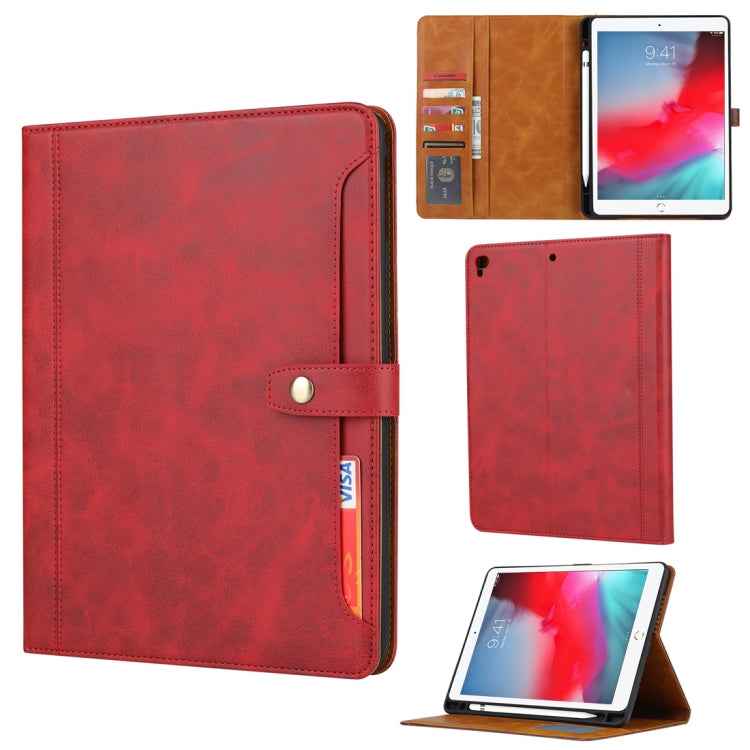 Calf Texture Double Fold Clasp Horizontal Flip Leather Case with Photo Frame & Holder & Card Slots & Wallet, For iPad 10.2, For iPad Pro 10.5, For iPad 9.7 (2018/2017) / Air 2, For iPad mini 5 / mini 4 / mini 3, For iPad Pro 11 inch (2020)