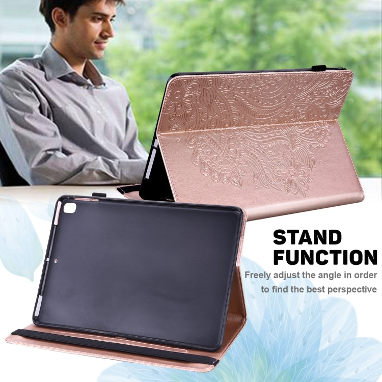 Peacock Embossed Pattern TPU + PU Horizontal Flip Leather Case with Holder & Card Slots & Wallet & Sleep / Wake-up Function, For iPad 9.7 (2017) & (2018), For iPad 10.2 2021 / 2020 / 2019, For iPad mini (2019) / mini 4 / mini 3 / mini 2 / mini