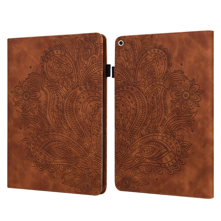 Peacock Embossed Pattern TPU + PU Horizontal Flip Leather Case with Holder & Card Slots & Wallet & Sleep / Wake-up Function, For iPad 9.7 (2017) & (2018), For iPad 10.2 2021 / 2020 / 2019, For iPad mini (2019) / mini 4 / mini 3 / mini 2 / mini