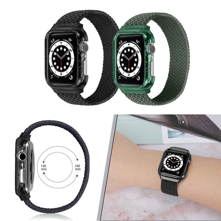 Weave Replacement Wrist Strap Watchbands with Frame For Apple Watch Series 6 & SE & 5 & 4 40mm / 3 & 2 & 1 38mm, 128mm, 135mm, 140mm, 145mm